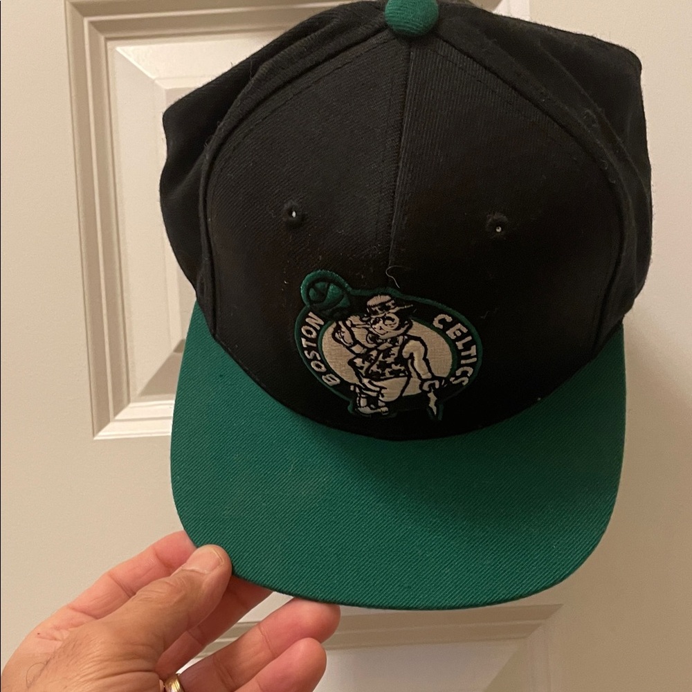 Boston Kids Celtics Black and Green Snapback Hat